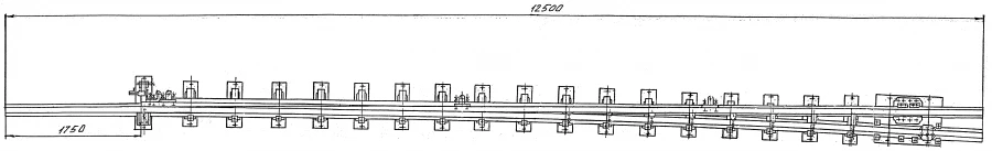Curved Rail Type R65 with Straight Point Project 2285.01.020-01