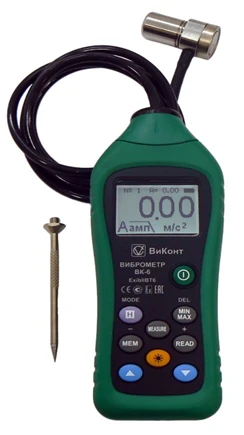 Portable Vibration Meter VK-6 for Real-Time Measurement