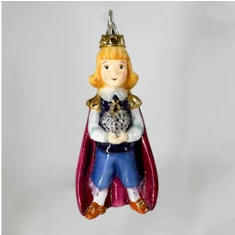 Handcrafted Glass Christmas Ornament "Prince