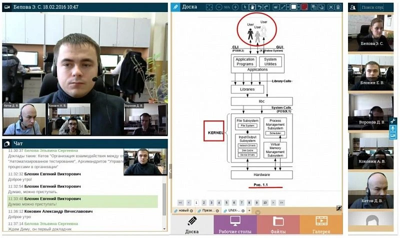 Vega-Irida Video Conferencing and Collaboration System