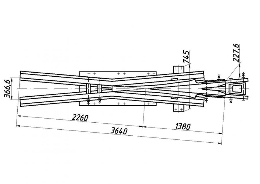 Crosspiece for Rail Junctions R65 Type 1/6 (Project SP648)