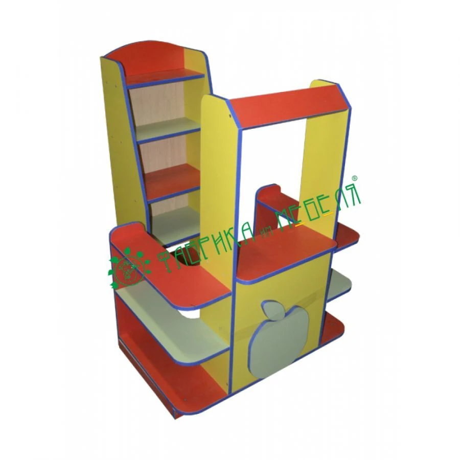 Children's Role Play Module "Apple" with Shelf, Item 40135