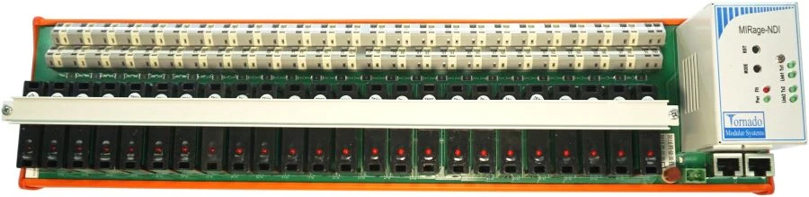 Discrete Input Device 24 Signals 220V AC/DC, Individual Galvanic Isolation, Source Connection MIRage-NDI-220