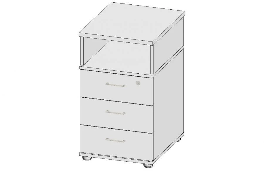 Wooden Side Cabinets for Enhanced Workspace Organization