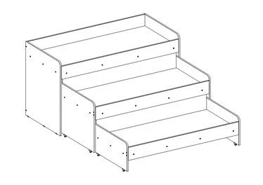 سرير ثلاثي الطوابق TV-BKТ-5.16.01-01