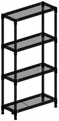 TV Stand Shelf Unit TV-AET-2.33.01-01