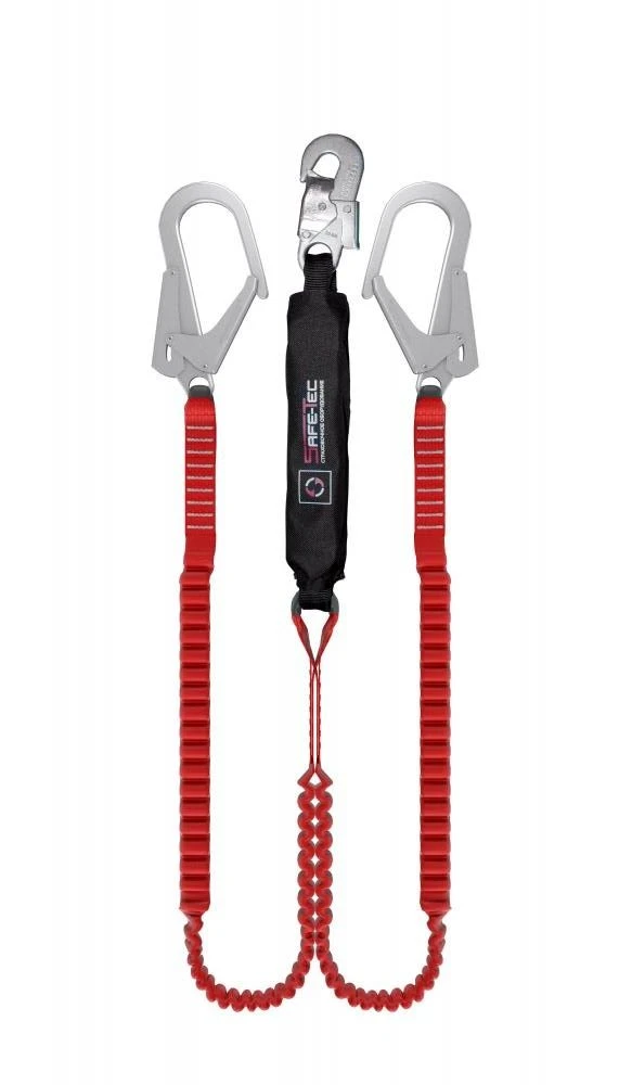 Elastic Safety Lanyard with Shock Absorber Model ABE212