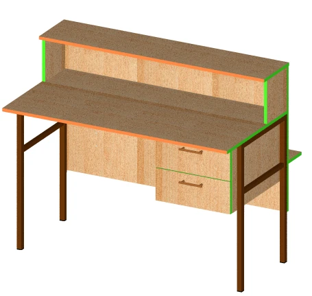 Library Barrier Table (Metal/Frame)