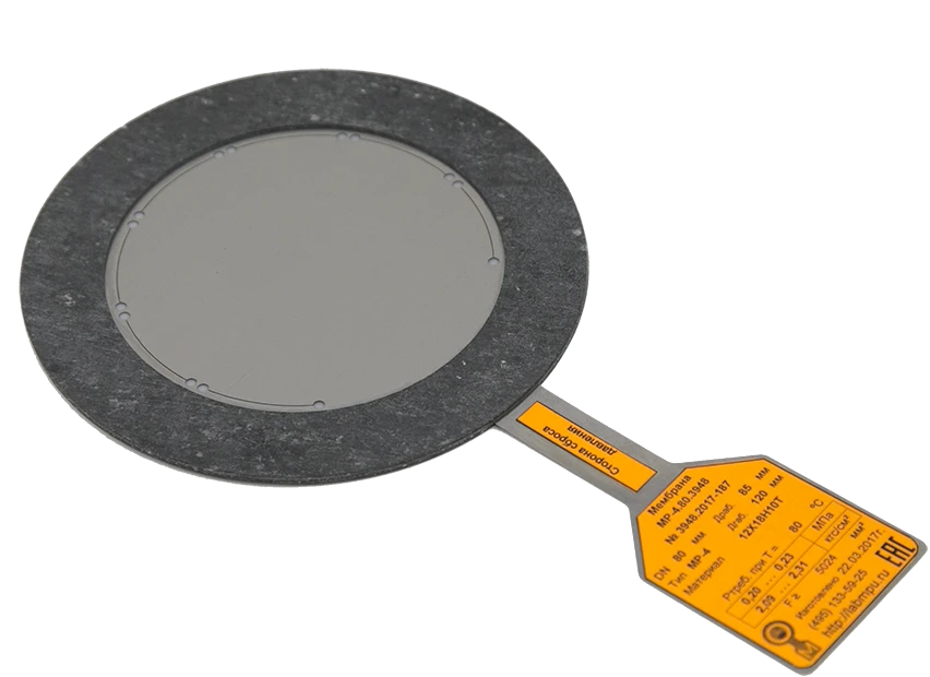 MR-4 Composite Safety Membrane for Pressure Regulation