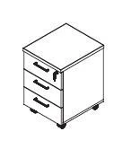 Mobile Office Cabinet, Furniture Set "Line