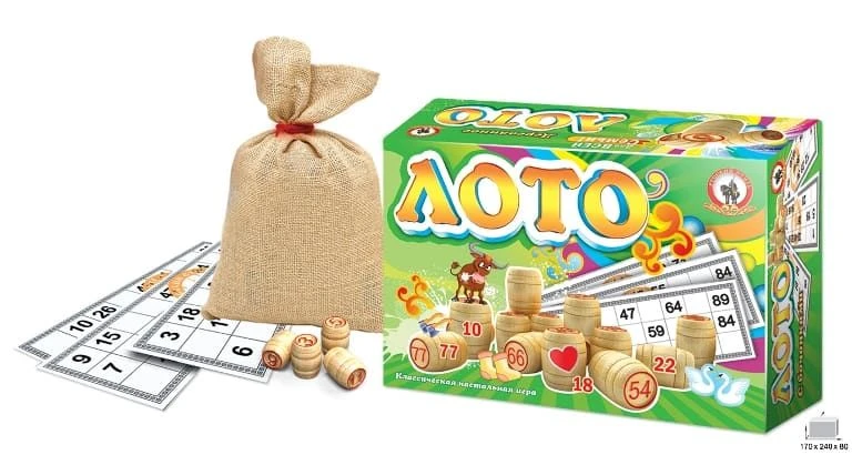 Wooden Lotto Game - Classic Gambling Fun