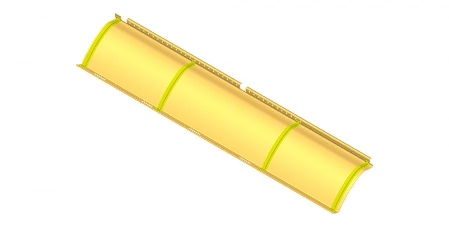 Ceiling Panel for LiAZ Bus 529222 (Component 529222-5702229-01)