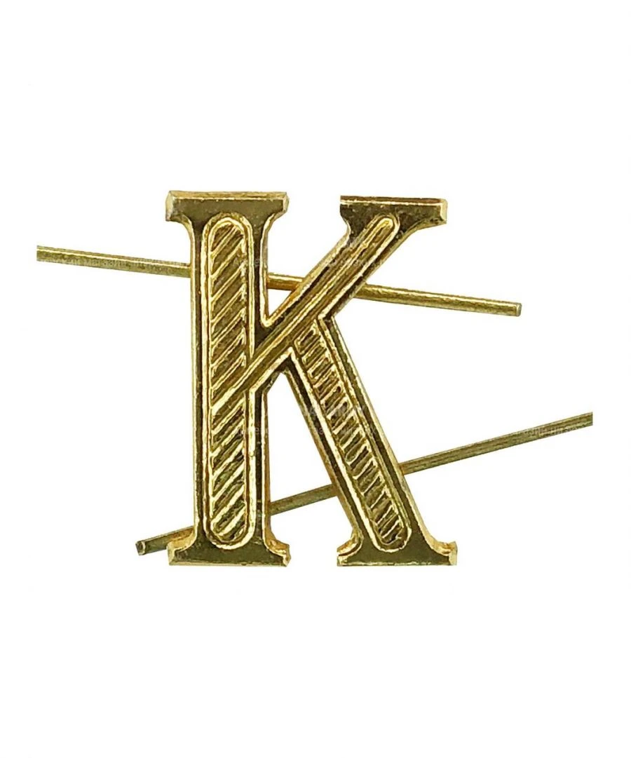 Gold Letter K for Educational Institutions