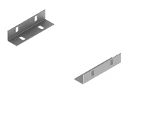 Connector SLN/1, with overall dimensions 100x25 mm, thickness 1.5 mm, stainless steel grade AISI 304.