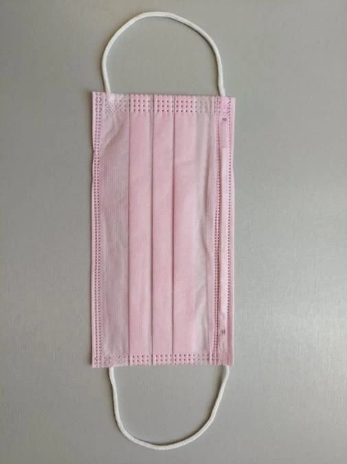 Three-Layer Disposable Medical Mask with Ear Loops, 175mm x 9