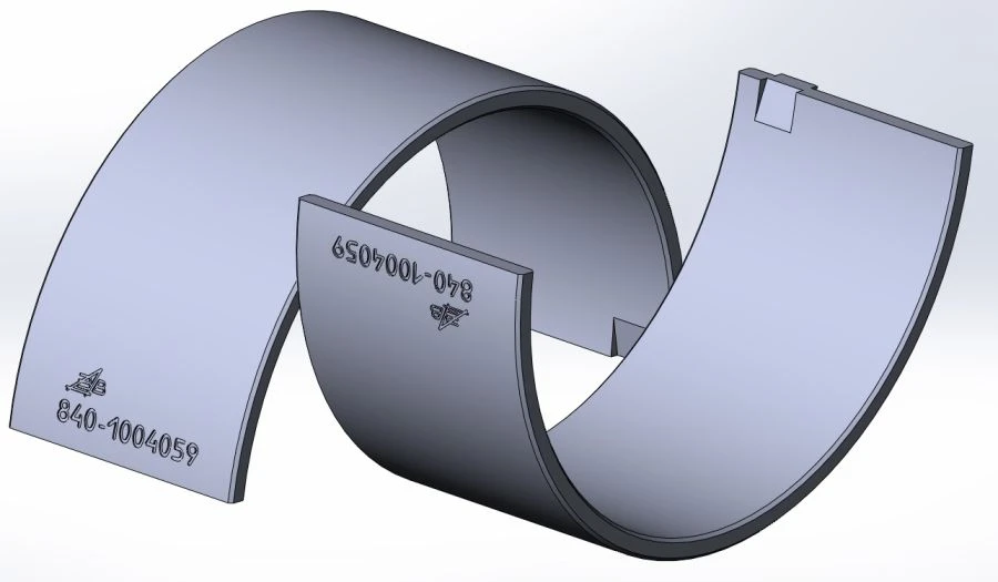 Lower Connecting Rod Bearing Insert 325.30-1004059