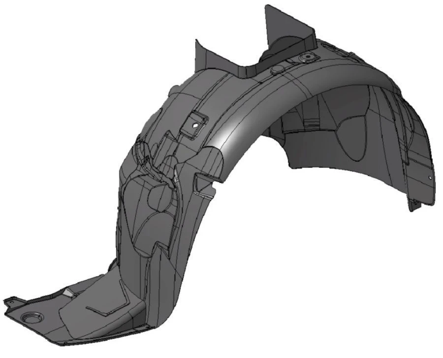 Left Front Wing Shield for Vehicles, Model 9680450181