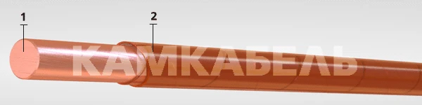 أسلاك لف نحاسية مقاومة للحرارة مع عزل بوليميد-FEP