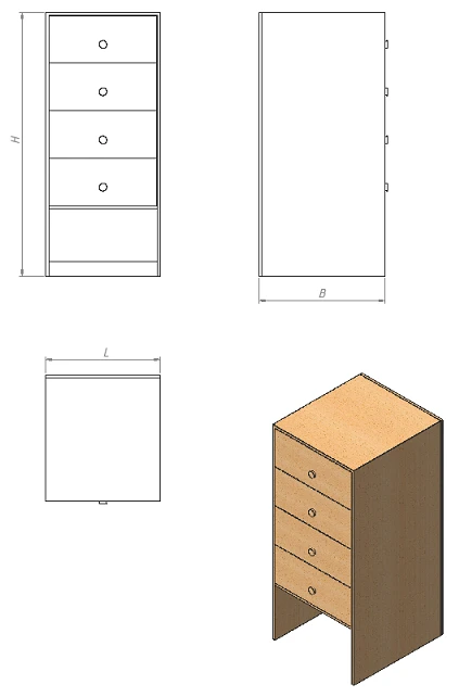 Reader's Form Storage Cabinet (ShCF Series)