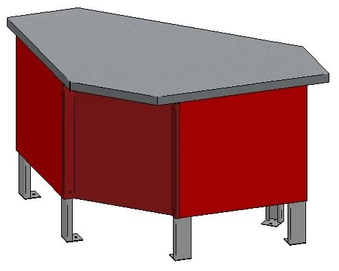 Medium Temperature Refrigerated Display Counter PHS-UV (Meat, Built-in Cooling with Rail Support)