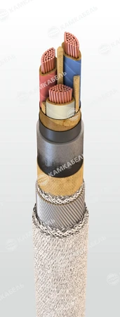 Power Cable with Copper Conductors and Impregnated Paper Insulation, 1kV, SP2лШв Model
