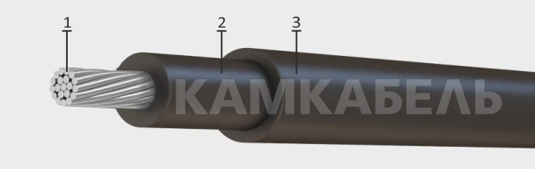 كابل طاقة مرن مع قلب ألومنيوم وعزل مطاطي APRN 660 فولت